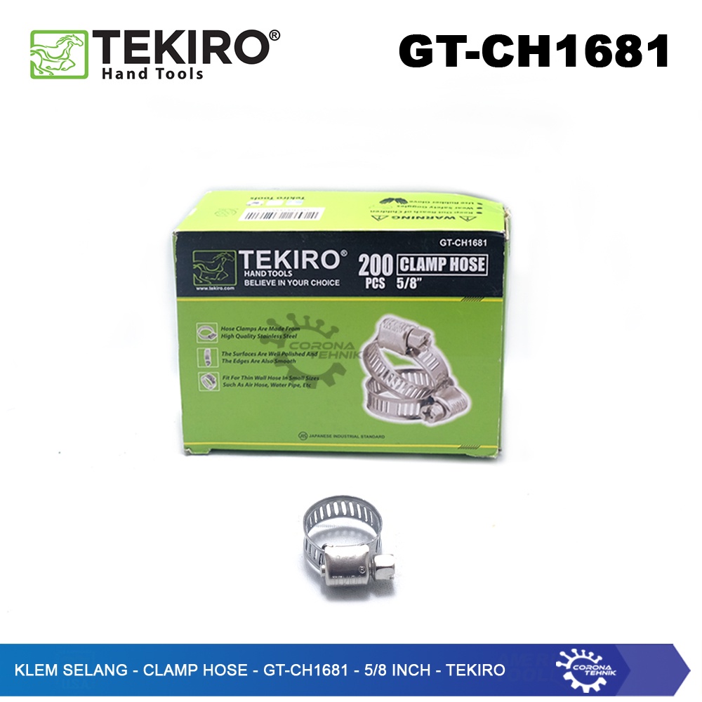 Tekiro - Klem Selang - Hose Clamp - Hose Clip