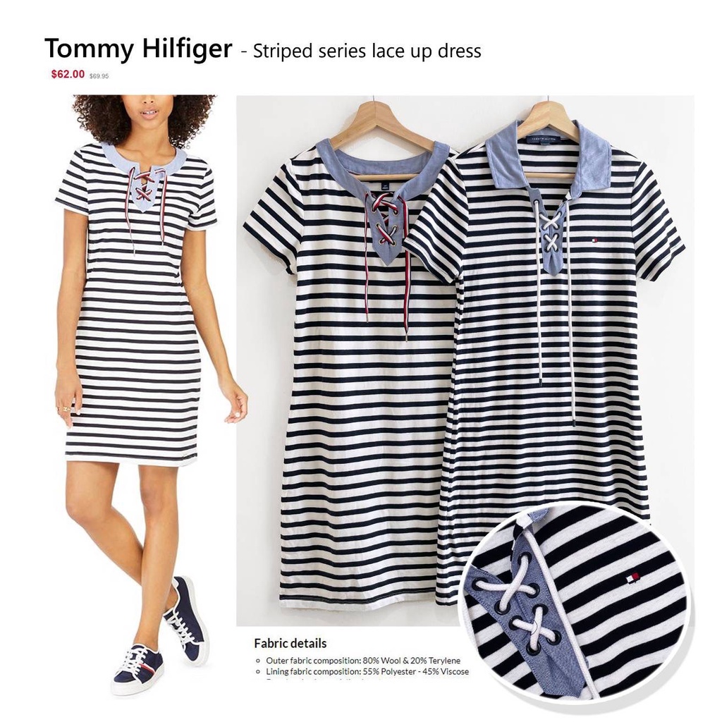 TMH lace up series dress