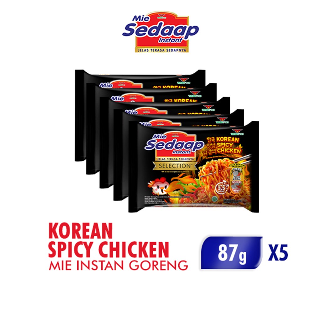 Mie Sedaap Korean Spicy Chicken 87 gr x 5