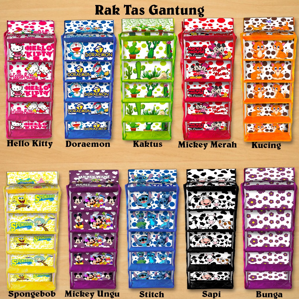 (Good Quality) Rak TAS Gantung Karakter