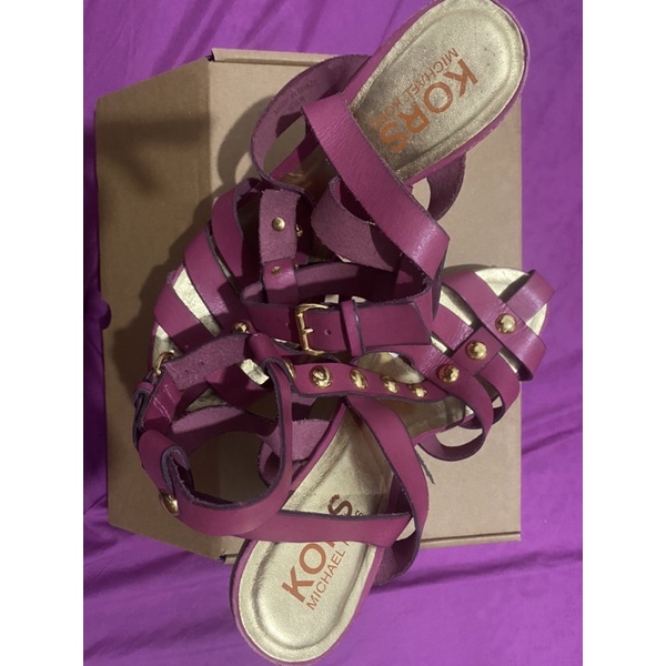 preloved michael kors maroon heels