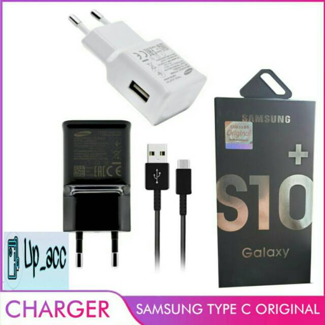 S10+ Charger Samsung Galaxy TIPE C S8 S8+ A8 2018 A5 A7 2017 C5 C9 Fast Charging