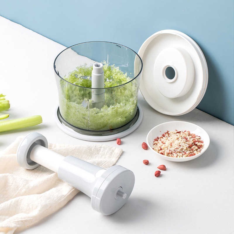 chopper blender pemotong manual tekan pencacah penggiling daging mixer adonan pisau multifungsi