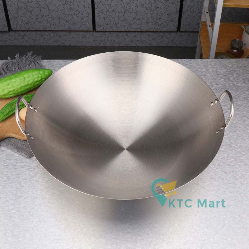 KTCmart -  Wajan Stainless Steel TEBAL KOKOH TERLARIS/ Kuali Wajan Masak