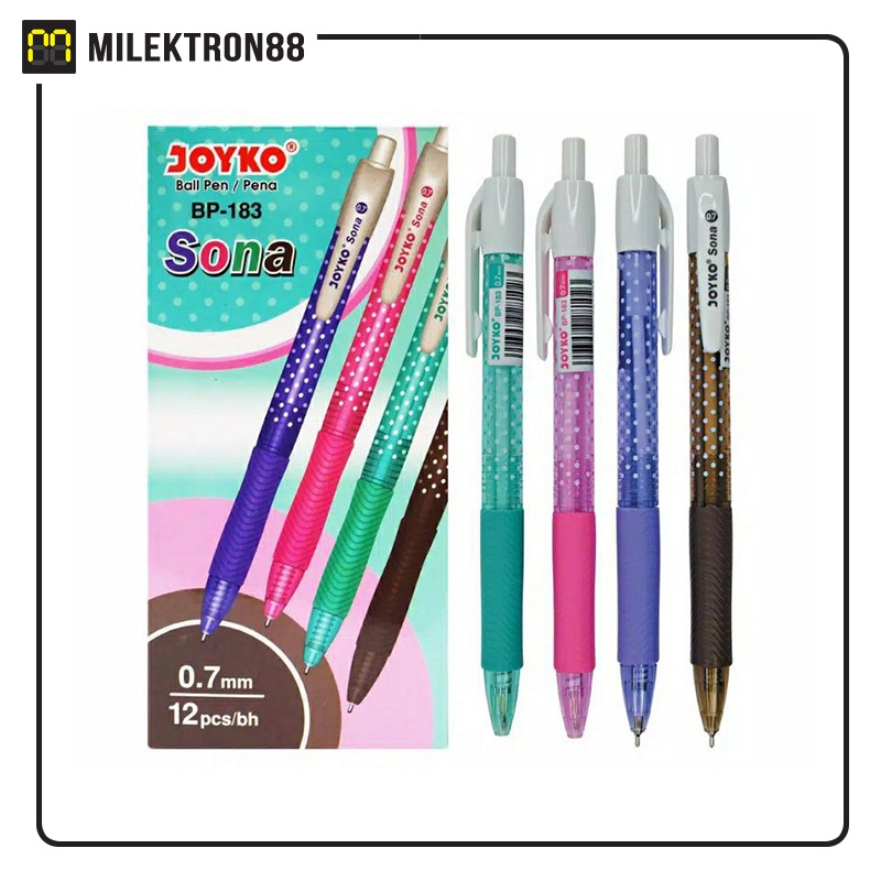 

JOYKO Pen Sona BP-183 Pulpen Tip 0.7 mm (Pack)