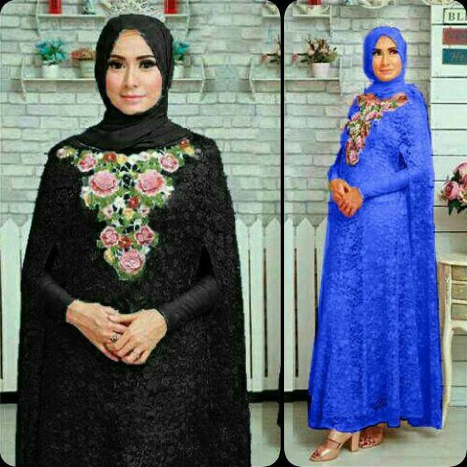 Gamis Cantik Kaftan Syahrini Gamis Brokat Terbaru 2017