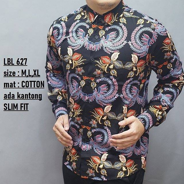 LUIGI BATIK PRIA SLIMFIT LENGAN PANJANG LBL 627