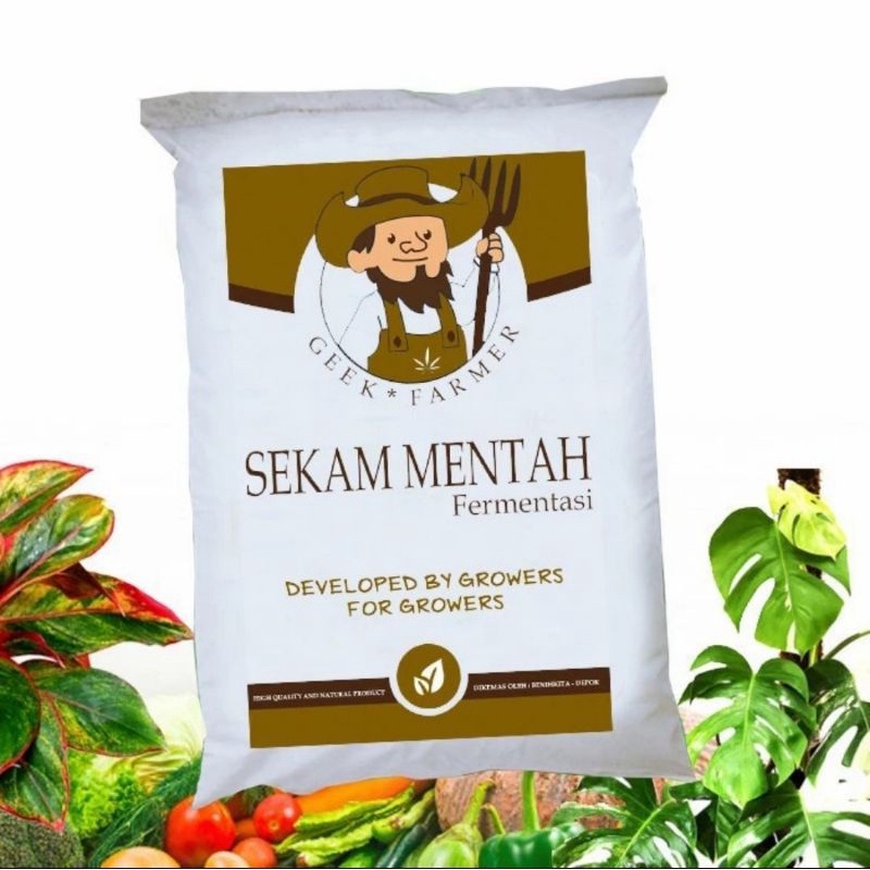 Media Tanam Sekam Mentah Fermentasi ( Geek Farmer)