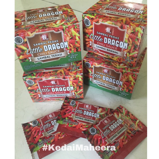 

Sambal sachet bawang atau terasi little dragon chili sauce