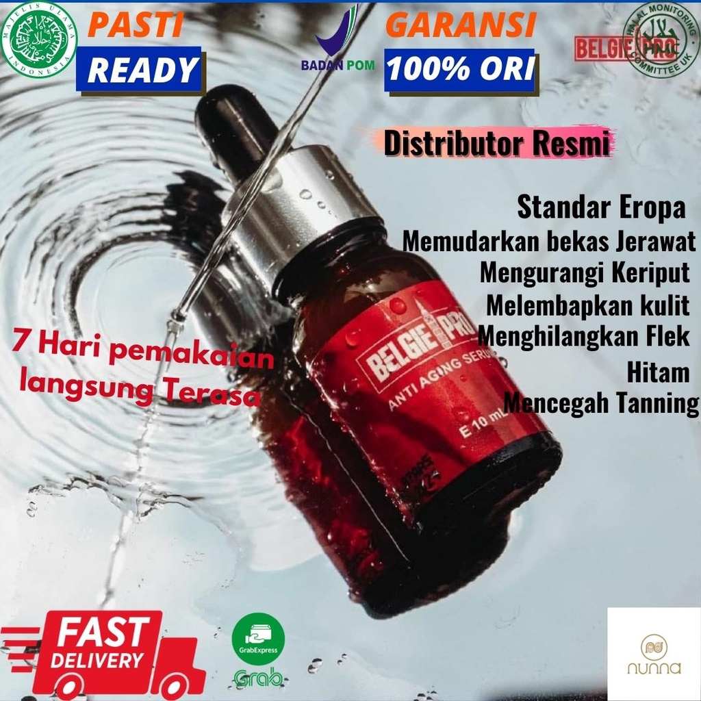 Belgie Pro Serum Wajah Muka Alami Untuk Kulit Berminyak Kering Kombinasi Flek Hitam Jerawat Bruntusa
