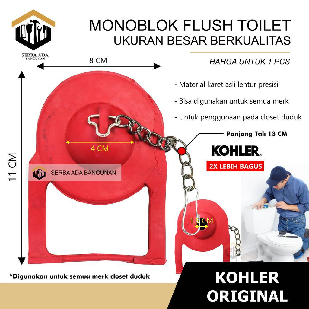 MONOBLOK BESAR KECIL FLUSH KARET MODEL TOTO PELAMPUNG TUTUP KLOSET WC DUDUK TOILET