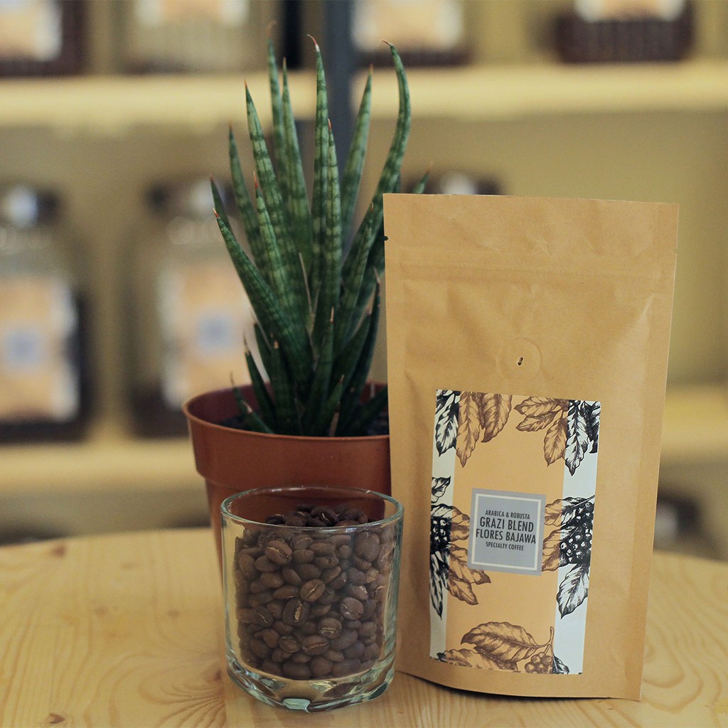 

Biji Kopi Houseblend Grazi Flores 250gr Halokoffi Kopi Bubuk Enak Aroma