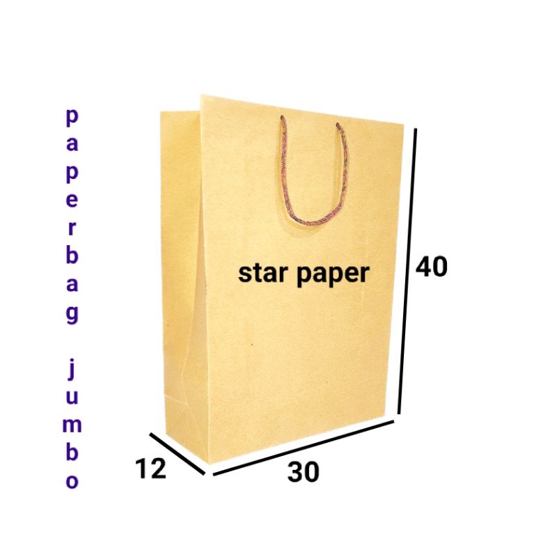 

Paper bag coklat polos jumbo termurah 30x40x12 sangat cocok untuk online shop