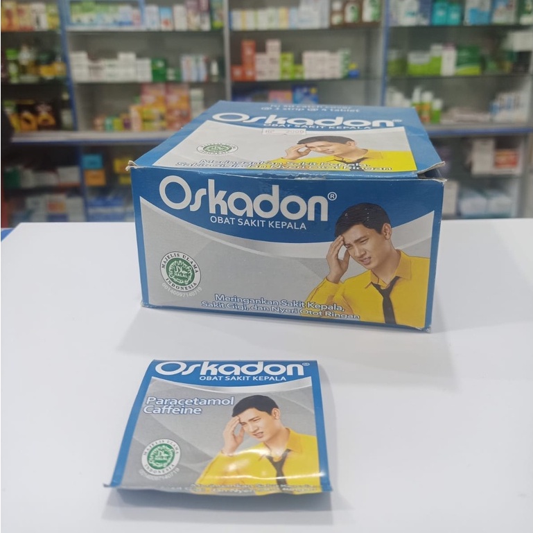 Oskadon Tablet Sakit Kepala Oskadon Biru Oskadon SP extra 1 Strip 4 Tablet