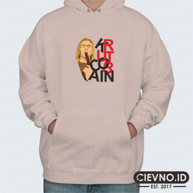 HOODIE JUMPER KURT COBAIN SIZE M - XXXL (UNISEX)