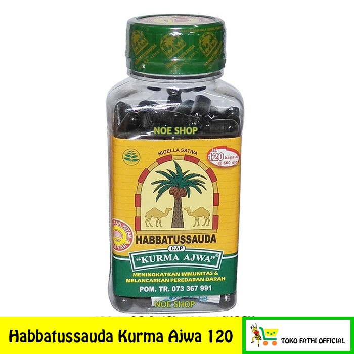 Habbatussauda Cap Kurma Ajwa 120 Menambah Stamina Vitalitas Asi Booster Obat Batuk Rematik Indonesia