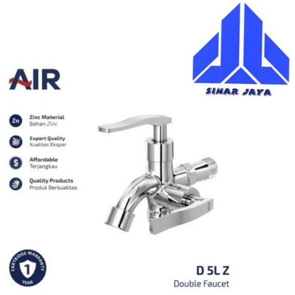 AIR Kran Double-Kran Tembok-Kran Cabang-Keran Air-Kran Shower-Double Faucet D 5L Z
