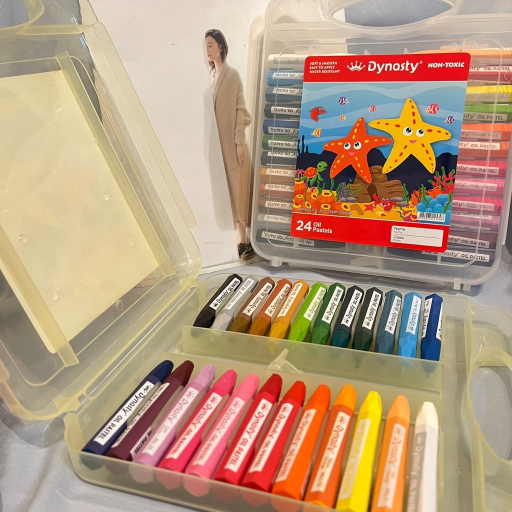 CRAYON PASTEL OIL DYNASTY KRAYON MENGGAMBAR LENGKAP 12/18/24/36 PIECES ALAT MELUKIS ANAK TERLENGKAP STATIONARY HARGA TERJANGKAU BAHAN AWET BISA GROSIR DAN COD