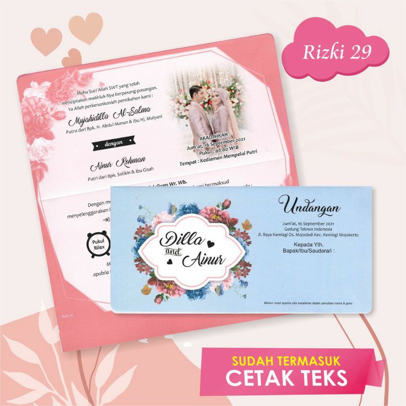 Jual Undangan Pernikahan Undangan Pernikahan Murah Undangan Nikah