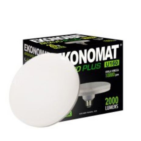 [KIRIMHARIINI] -  Lampu LED UFO Ekonomat Bravo Putih/7000K - 20W/30W/40W