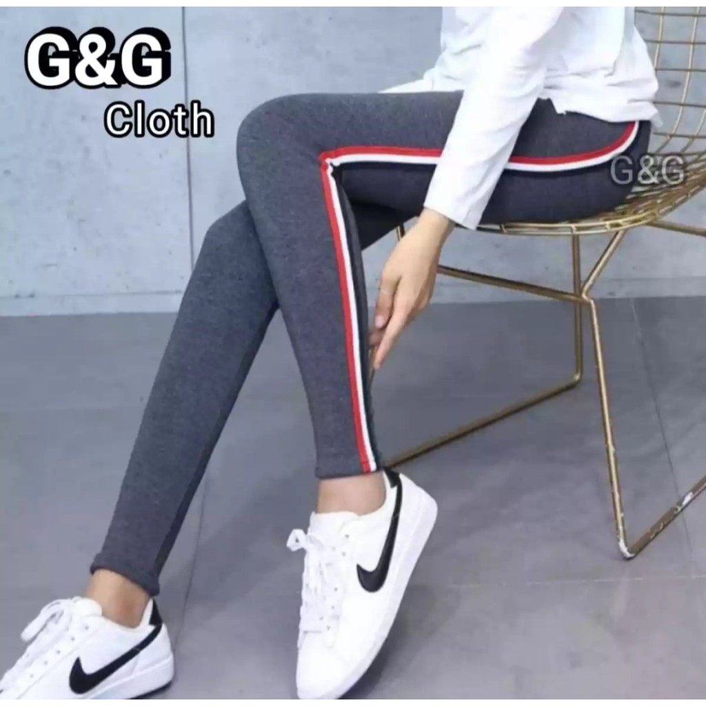 Celana Sport Legging strip Dewasa Ready Celana Legging Sport List DEWASA KBR STORE