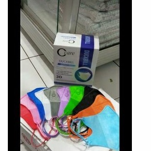 masker duckbill warna warni