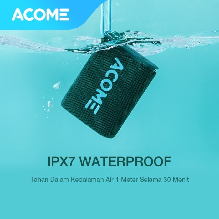 ACOME Outdoor Extreme Sports Bluetooth Speaker 5W IPX7 Waterproof A7