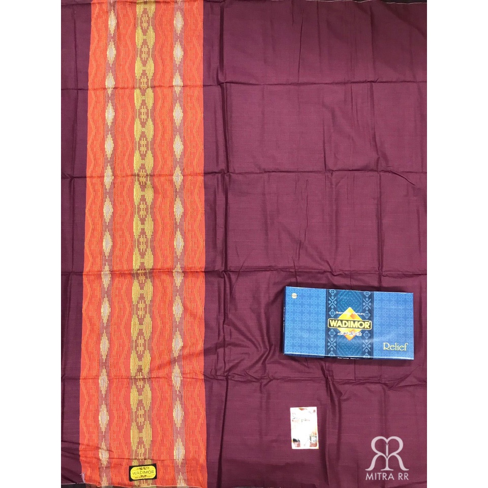 Sarung Tenun WADIMOR motif RELIEF Tumpal Satuan / Grosir Sarung Dewasa