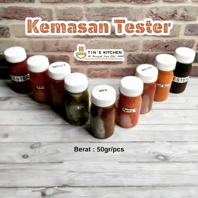 

Kemasan tester bumbu Tin's Kitchen