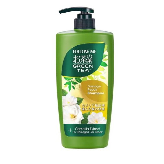 Follow Me Green Tea Damage Repair Shampoo - Camellia Extract (650ml)