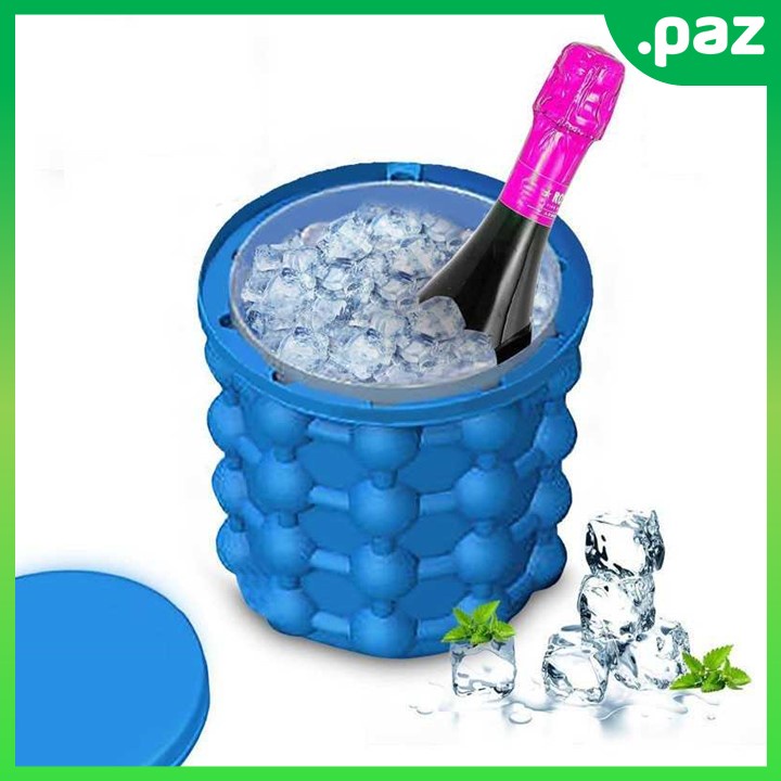 Pencetak Es Batu Silicone Ice Cube Maker Mold Cetakan Es Batu Silikon Dengan Tutup Ice Genie