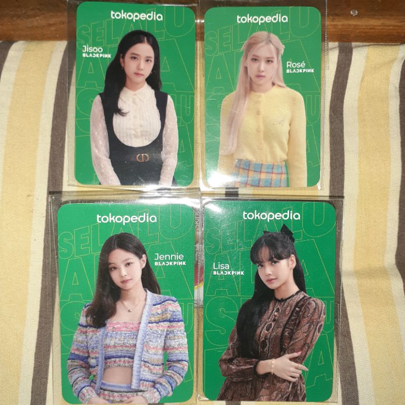 PC BLACKPINK SI HIJAU TOKO HIJAU JENNIE LISA JISOO ROSE PHOTOCARD