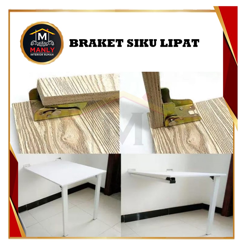 Braket Bracket Engsel Kaki Meja Lipat, isi 1 pcs FREE SEKRUP