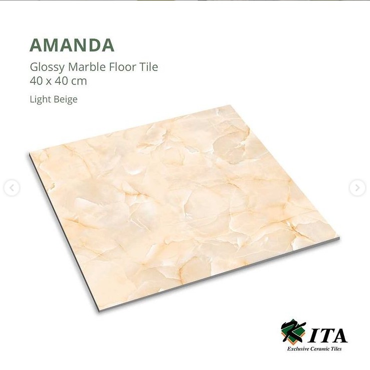 Keramik Lantai Glossy Marble 40x40 Kita Amanda