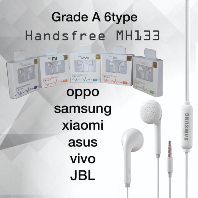 Handsfree / Headset / Earphone Branded MH133