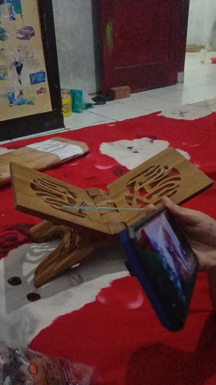 Grosir Rekal Rehal Meja Lipat Tatakan Ngaji Alquran Kayu Jati Ukir