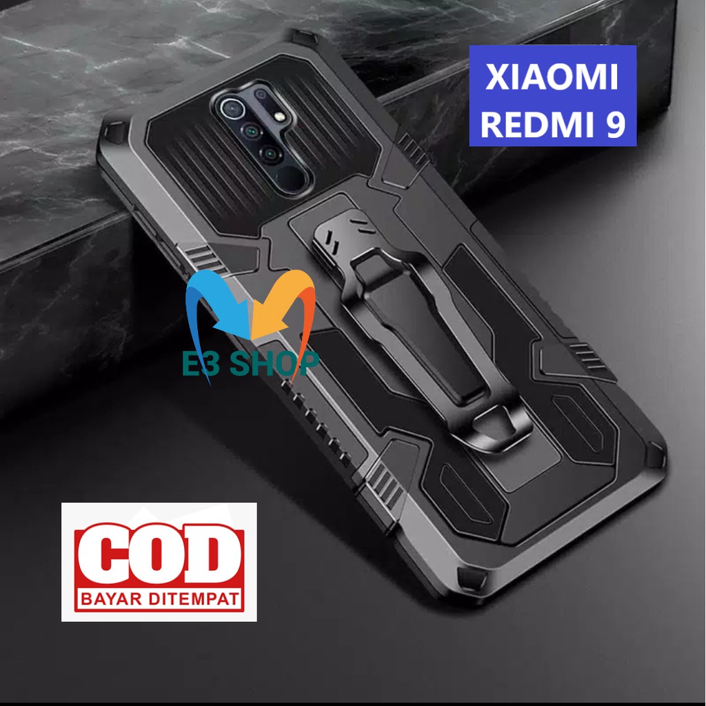 COD Case hp REDMI 9 CASING STANDING BACK KLIP HARD CASE ROBOT NEW COVER CASE KONDOM HP NEW PREMIUM