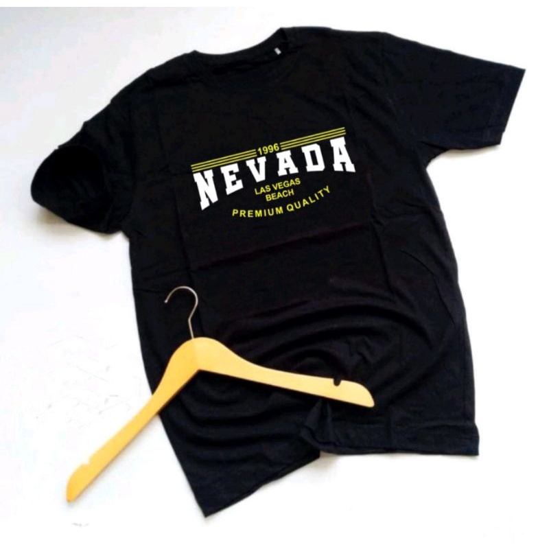 Kaos nevada distro cowok cewek fashion tag matahari termurah