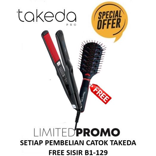 Catokan Takeda Nano Red 1" Tkd-208 - Catok Rambut - Takeda