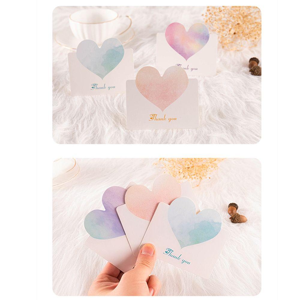 R-flower 5PCS Thank You Card Kartu Ucapan Terima Kasih Kosong Untuk Usaha Kecil Thanks Greeting Card