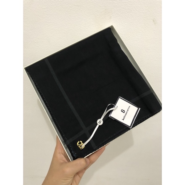 Buttonscarves Basic Voal Black NEW bukan Preloved