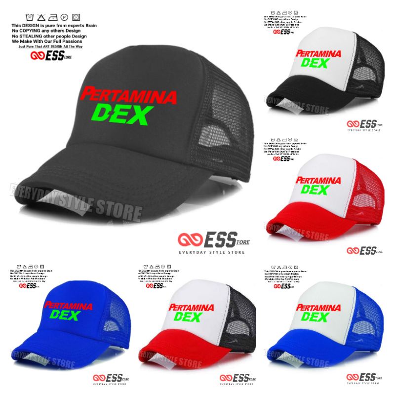 Topi Pertamina DEX Trucker Jaring