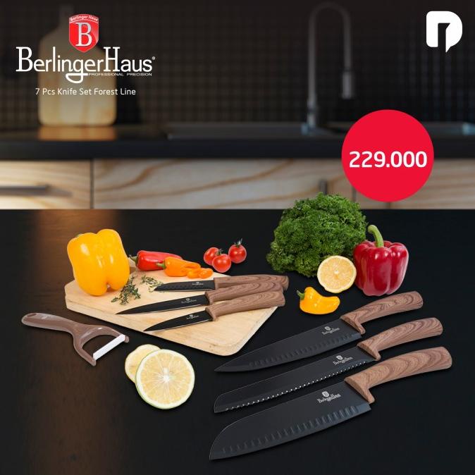 

Pisau Set, Berlinger Haus 7 Pcs Knife Set Forest Line Grosiranxixi