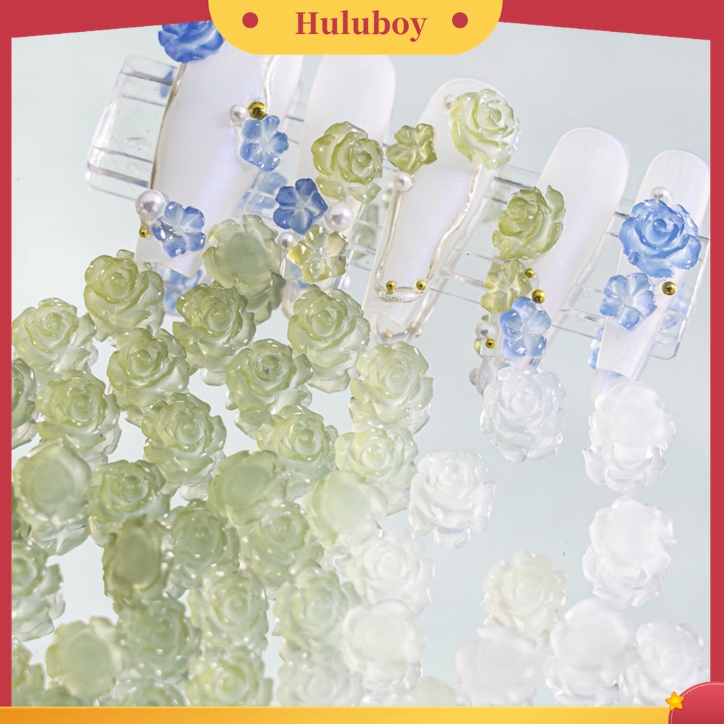 Huluboy Huluboy♡ Ornamen Bunga Camellia 3D Bahan Resin Untuk Dekorasi Nail Art