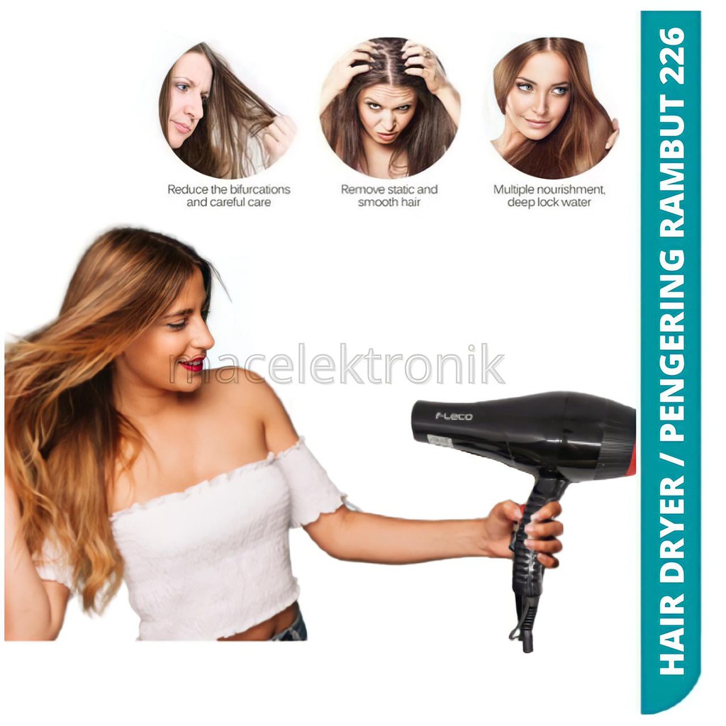 HAIR DRYER HAIRDRYER FLECO 226 pengering rambut / hair dryer profesional  Alat Pengering Rambut Pengering Rambut