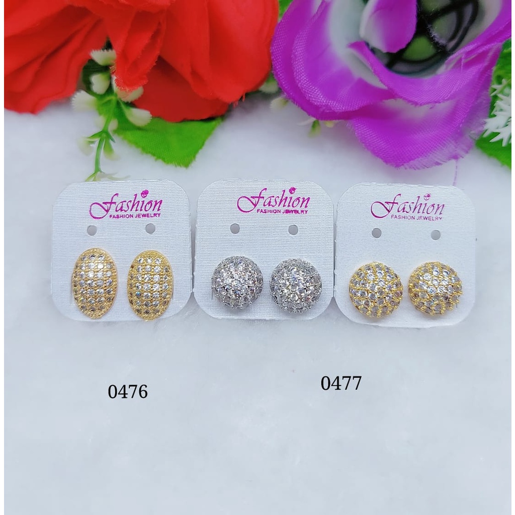 Anting xuping permata lapis emas perhiasan fashion 0476-0479