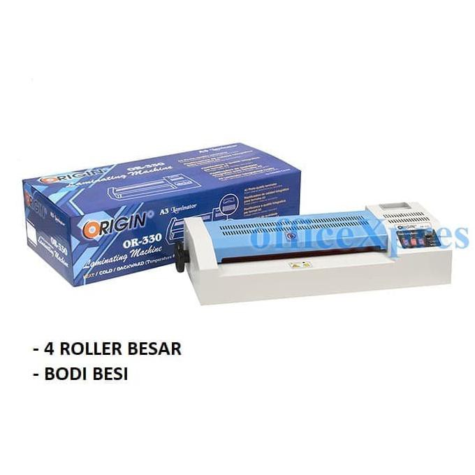 

Mesin Laminating OR330-Bodi Besi 4 Roller - Lebar 330-2 Lampu pemanas