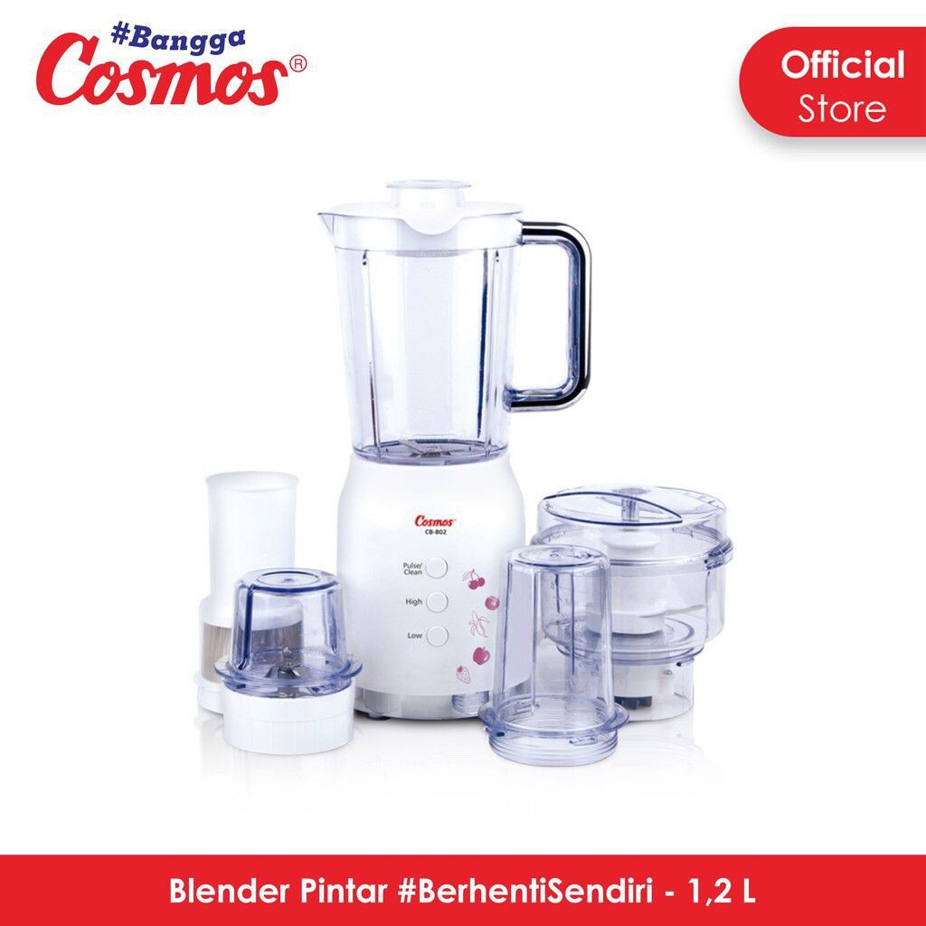 [SUSE] BLENDER COSMOS 4in1 MIKA PLASTIK PLASTIC 1 LITER CB 802 BLENZ