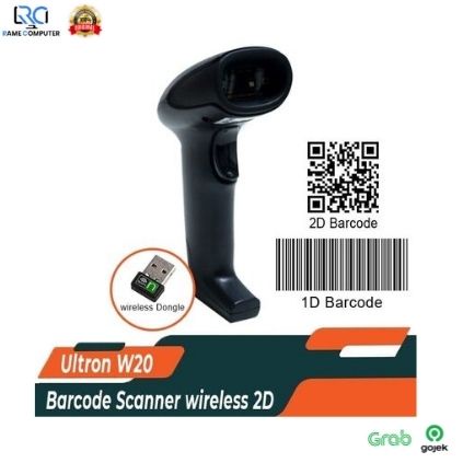 BARCODE SCANNER 2D QR CODE EFAKTUR ULTRON 2D WIRELESS W20