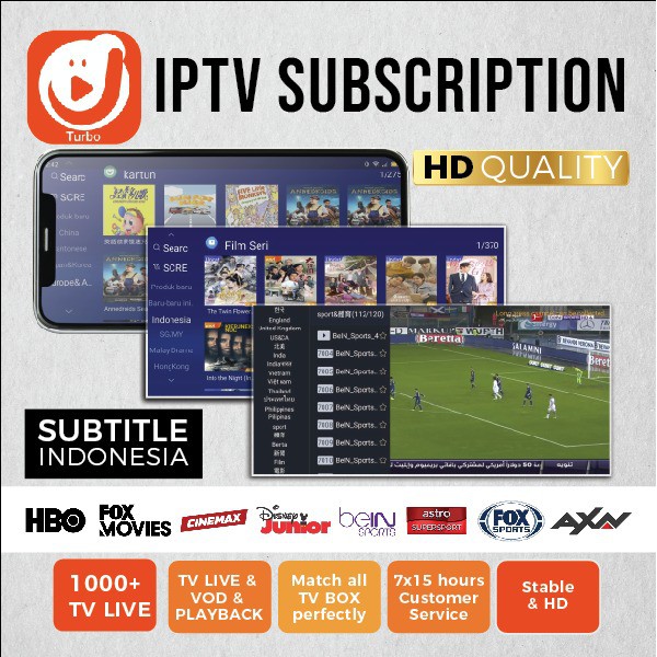 JOY BOX Layanan IPTV Movie Sport Channel & VOD Bundling TV BOX ANDROID X96